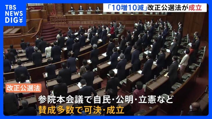 【速報】10増10減法案、可決成立　「施行後も抜本的検討」との付帯決議も｜TBS NEWS DIG