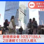 全国で10万7186人の感染　12日連続で前週同曜日を上回る　東京都は2日連続で1万人超　厚労省　新型コロナ｜TBS NEWS DIG