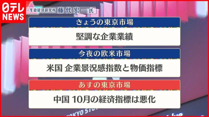 【11月15日の株式市場】株価見通しは？ 藤代宏一氏が解説