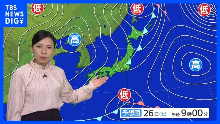 今日の天気・気温・降水確率・週間天気【11月26日 天気予報】｜TBS NEWS DIG