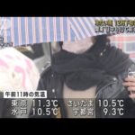 関東は朝から冷たい雨… 12月下旬並みの寒さの所も(2022年11月23日)