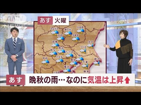 【関東の天気】あす「強い雨・強風」に注意！ “20℃超”で傘を持つ手は冷えません(2022年11月28日)