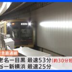 「相鉄・東急直通線」23年3月開業　海老名→目黒が最速53分と約30分短縮　ダイヤなど詳細発表｜TBS NEWS DIG