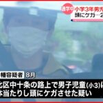 【28歳の男逮捕】通学途中の小学生男児に体当たりか…