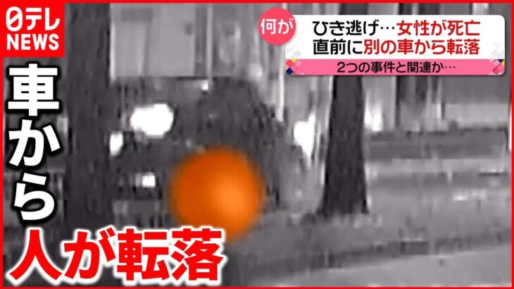 【事件】車から転落後、別の車に”ひき逃げ”される 女性死亡