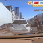 ドラレコに映る『あおり運転』高速道路の真ん中で停車させる…警察が男から事情を聴く（2022年11月4日）