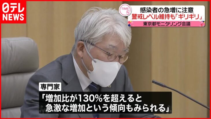 【新型コロナ】“感染者急増に注意必要”都モニタリング会議