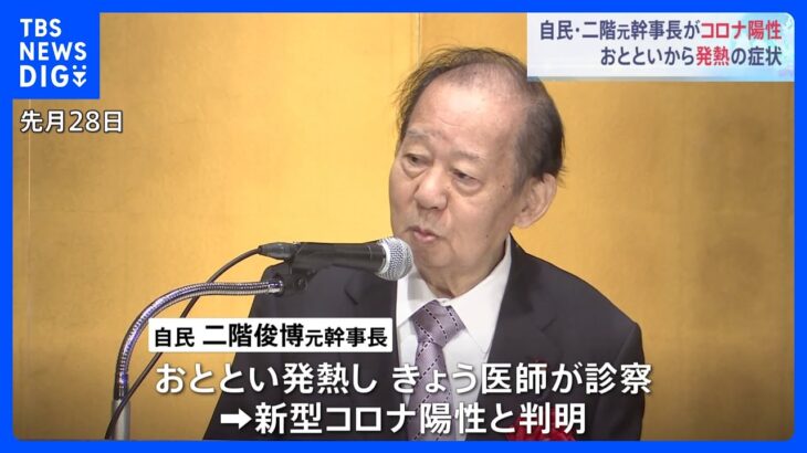 自民党・二階元幹事長が新型コロナに感染　発熱以外の症状なし｜TBS NEWS DIG