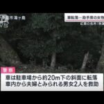 「浄蓮の滝」で車が転落　助手席の女性が病院で死亡(2022年11月5日)