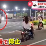 【珍】道路を疾走するダチョウ 交差点で止まる 中国