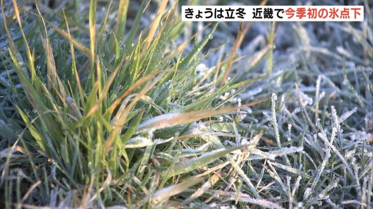 「車のウインドーガラスが凍っていた」滋賀県甲賀市で氷点下を記録　近畿で今季初に（2022年11月7日）