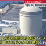 【独自】原発運転期間延長めぐり…“運転停止期間ぶん延長案”など検討