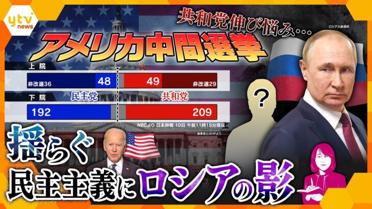 【ヨコスカ解説】ウラに“キーマン”の存在？！ 中間選挙で伸び悩む「共和党」　見えてきた「ロシアのある人物の影」とは