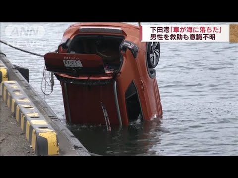 「車が海に落ちた」男性救助も意識不明　静岡・下田(2022年11月13日)