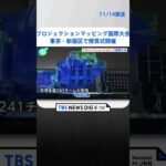 幻想的な光に彩られて　東京都でプロジェクションマッピング国際大会 | TBS NEWS DIG #shorts