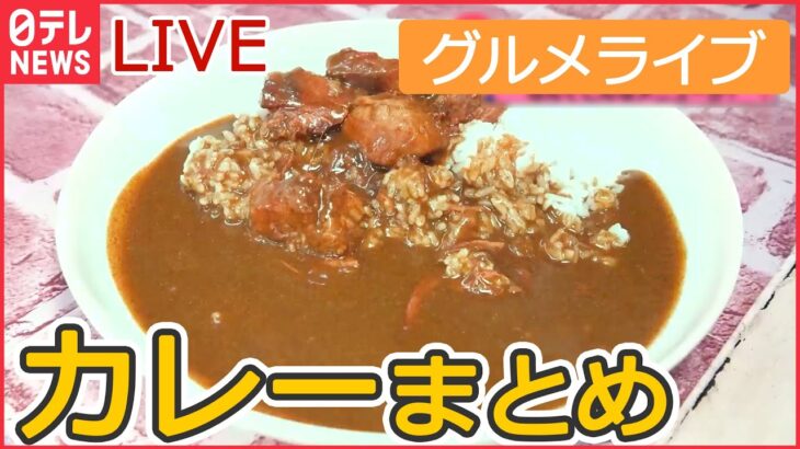 【グルメライブ】カレーまとめ　デカ盛りカレー/ こだわりカツカレー/こくうまカレーパン/下北沢の味 スパイシーカレー　など グルメシリーズ every.特集厳選アーカイブより（日テレNEWSLIVE）