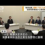 旧統一教会被害者“救済法案”　新法の概要提示へ(2022年11月16日)