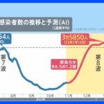 「新たな波が始まった」日本医師会が新型コロナ感染拡大は“第8波”との認識示す。ピークは1月中旬、第7波超えとの予測も。年末年始の予定はどうする？｜TBS NEWS DIG