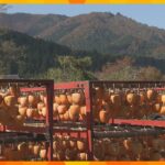 神鍋高原で特産「つるし柿」作りが最盛期、寒さ厳しくなるほど甘さ増す　兵庫・豊岡市