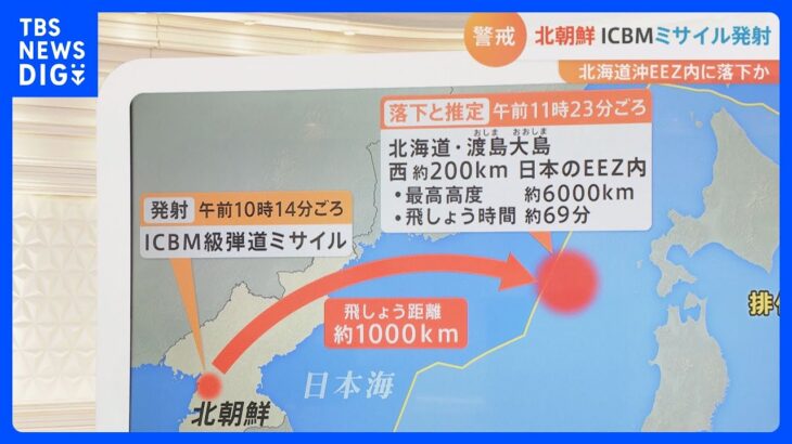 北朝鮮ミサイルまた発射　専門家「淡々と技術を高めていくことが目的」“火星17”と“火星15”の違いは？｜TBS NEWS DIG