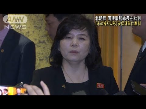 北朝鮮外相「米の操り人形だ」 国連事務総長を批判(2022年11月21日)