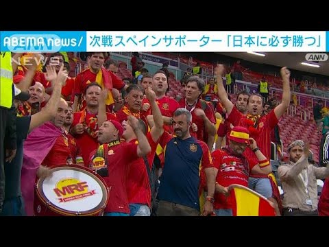 日本と対戦　スペインサポーター「必ず日本に勝つ」(2022年11月28日)