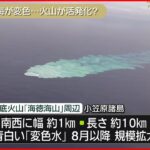 【海水が変色】小笠原諸島の海底火山周辺で…専門家「火山活動の活発化を示唆」