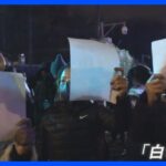 記者が警察に取り囲まれ…中国で抗議デモ“白色革命”ゼロコロナ政策に抗議｜TBS NEWS DIG