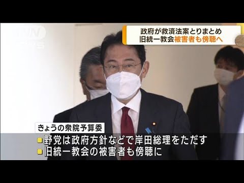 旧統一教会めぐる救済法案　被害当事者が論戦傍聴へ(2022年11月29日)