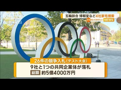 【五輪談合】広告業界全体に拡大…博報堂など4社“家宅捜索”(2022年11月29日)