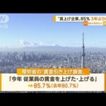 “賃上げ企業”85.7％　3年ぶり増加…「建設業」引き上げ割合高(2022年11月23日)