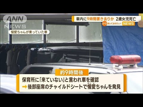 「保育所に預けたと…」車内に“9時間置き去り”か　2歳女児死亡(2022年11月14日)