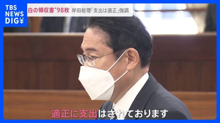 岸田総理“空白の領収書”98枚認める　事務所「未記載の領収書は与野党問わずたくさん確認されている」と釈明｜TBS NEWS DIG