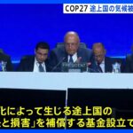 COP27　温暖化によって生じる途上国の「損失と損害」補償する基金設立で合意｜TBS NEWS DIG