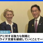 岸田総理、EU首脳と会談　中国の海洋進出に両首脳が反対表明｜TBS NEWS DIG