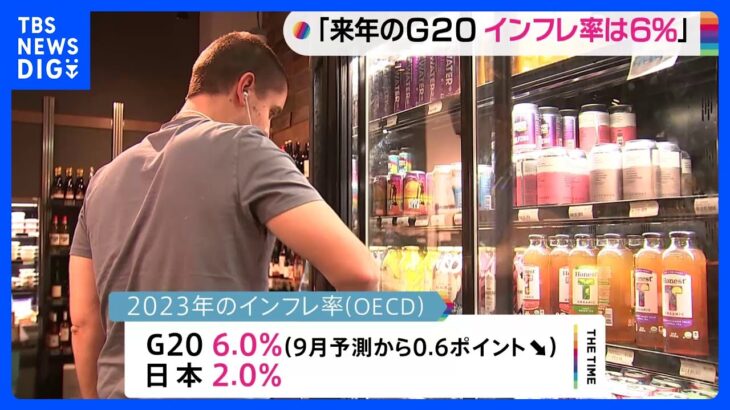 G20　23年のインフレ率は6.0%％　OECDが予測｜TBS NEWS DIG