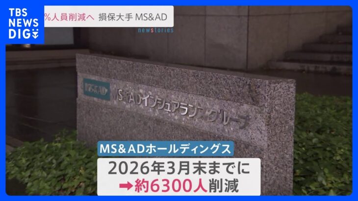 損保大手MS&AD グループ全体の18%人員削減へ 自然災害増加の影響で経営コスト削減へ｜TBS NEWS DIG