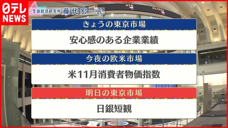 【12月13日の株式市場】株価見通しは？藤代宏一氏が解説