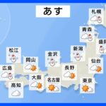 明日の天気・気温・降水確率・週間天気【12月22日 夕方 天気予報】｜TBS NEWS DIG