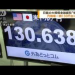 日銀の金融緩和策変更受け　円相場は一時130円台に(2022年12月21日)