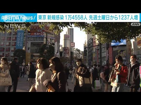 【速報】新型コロナ新規感染　東京で1万4558人　先週土曜日から1237人増加(2022年12月10日)