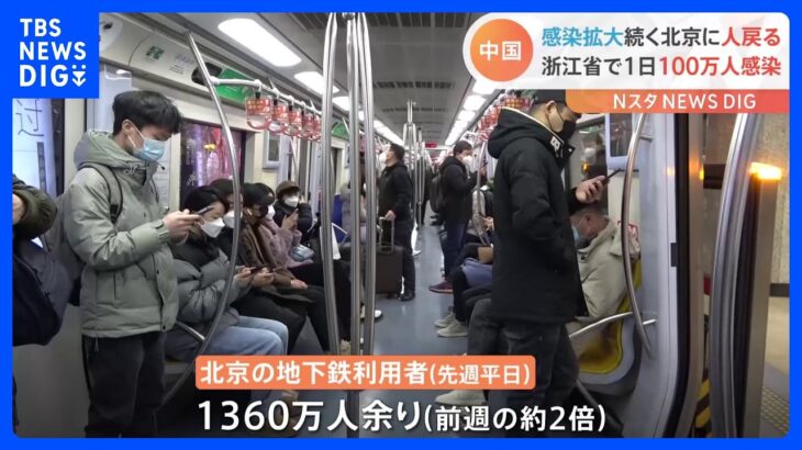 地下鉄利用者は2倍に…街に人が戻りつつある北京　地方は急速に感染拡大｜TBS NEWS DIG