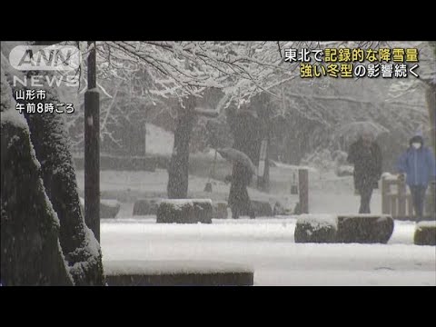 今シーズン一番の寒気　東北で記録的な大雪に(2022年12月16日)