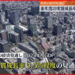 【2023年度GDP成長率】実質で1.5％程度の見通し 過去最高の見込み