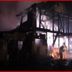 【住宅全焼】周辺で約250戸が一時停電 焼け跡から1人の遺体…住人か 福井・越前市