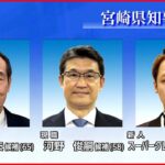 【宮崎県知事選】3人が立候補 17日間の選挙戦スタート