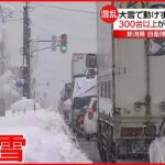 【記録的な大雪】300台以上が一時“立ち往生”…大渋滞も 自衛隊に災害派遣を要請　新潟県