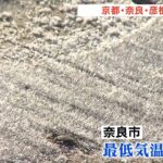 奈良・京都・彦根で初霜　奈良市の最低気温は０．７℃　近畿各地で今季一番の冷え込み（2022年12月3日）