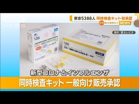 コロナ＆インフル“同時検査キット”　一般向け販売を初承認(2022年12月6日)