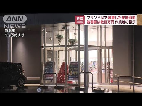 ブランド品を試着したまま男逃走　被害額は数百万円(2022年12月7日)